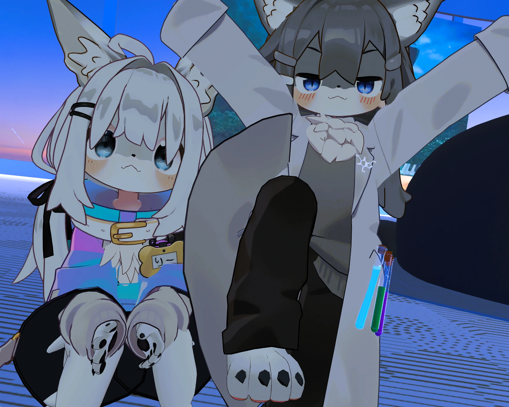 フルトラケモひな二匹